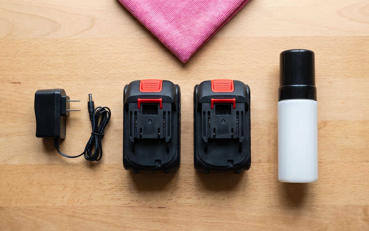 Two batteries in the box.